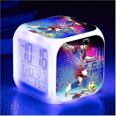 Messi Vekkerklokke For VM Fotballigaen, Liten Vekkerklokke Med Kreativ LED-Skjerm I Ulike Stiler