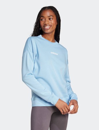 adidas Sportswear W Lin Ft Swt - Blue - XXS