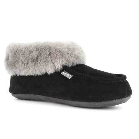 Axelda London 40 - Lammeskindstøffel Sort