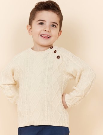 Copenhagen Colors Knitted Jumper - Cream - 68