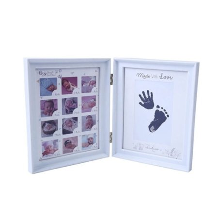 Nyfødt fotoramme Hånd- og fotavtrykk Inkpad Bilde Foto