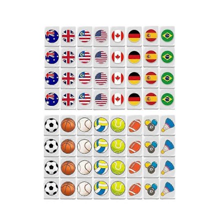 64+1 Block Seaside Escape Mahjong-spel med flaggmönster Populärt spel Avkoppling [HK]