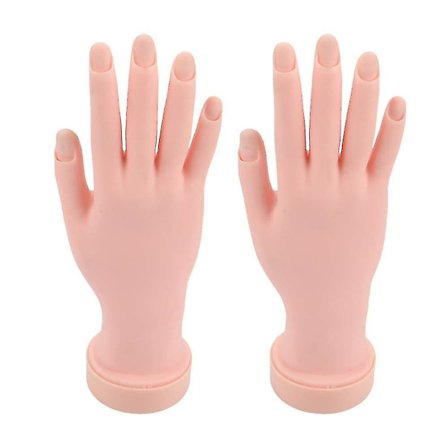 Practice Hand Compatible With Acrylic Nails, Fake Hand Compatible With Nails Practice, Fle