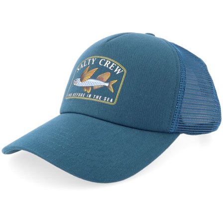 Salty Crew - Blå trucker Keps - "Good Times Deep Ocean Trucker " @ Hatstore