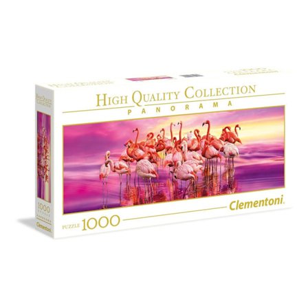 Clementoni High Quality Collection Pussel Flamingos Panorama, 1000 Bitar