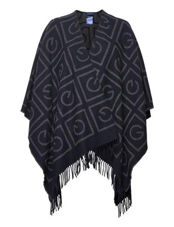 D1. Icon G Poncho Poncho Regntøy Svart GANT