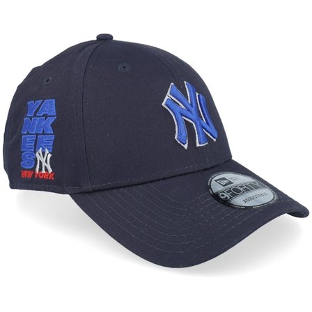 New Era - MLB Blau adjustable Cap - New York Yankees Side Patch 9FORTY Navy Adjustable @ Hatstore