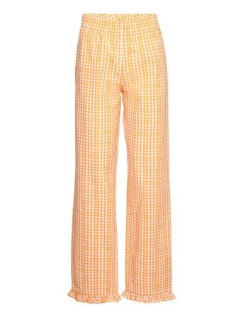 Ensusan Pants 6889 Bukser Med Rette Ben Oransje Envii