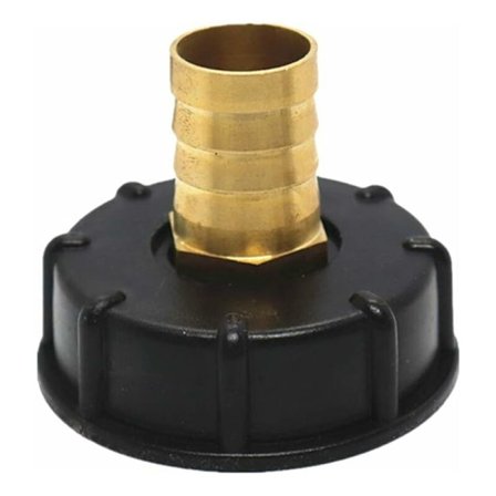 Nippel hurtigkobling for 1000 L tank, multitank kobling, messing slangekobling, IBC tankadapter (25mm) -