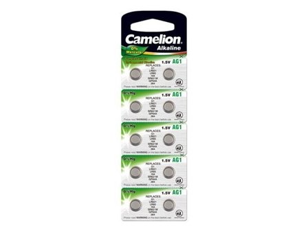 Camelion AG1 / 363 / 364 / LR60 - knapcellebatteri 1,5V i 10-pak