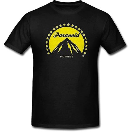 Banksy Paranoid Pictures Mountain Graffiti Svart T-shirt för män