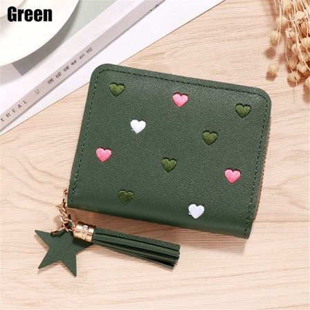 Liten plånbok Kort plånbok GRÖN - high quality