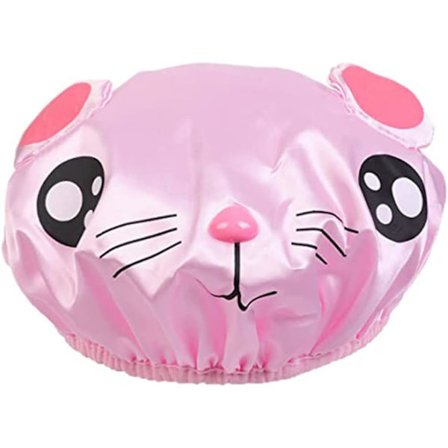 23cm Lasten suihkumyssy Kaksinkertainen vedenpitävä Lasten suihkuhattu Piirretty hiiri Lasten kylpymyssy Pojille