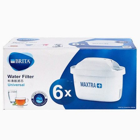 6-pack vattenfilterpatroner kompatibla med Brita-kannor - Maxtra Excellence[JUN]