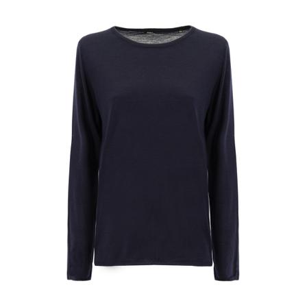 Aspesi, Round-neck Knitwear Blauw, Dames, Maat:XL
