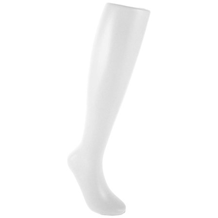 Fod Mannequin Til Strømper Kvinder Midt Læg Strømpe Display Ben Stående Design Hvid PE Plast Stabil Stående 1 Sæt (LGL)