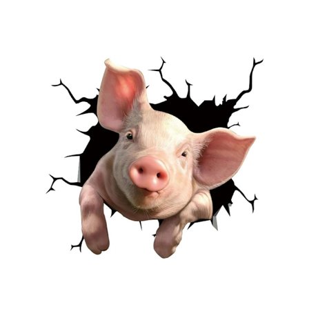 Autovindue Dyr Lille Gris Klistermærke