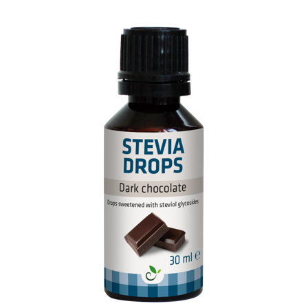 SUKRIN Stevia Dråper Mørk Sjokolade 30 ml