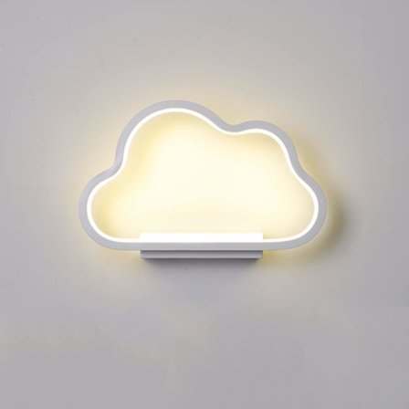 (Valkoinen)14W Sisäseinävalaisin, Minimalistinen Pilvimuotoinen LED-Valaisin