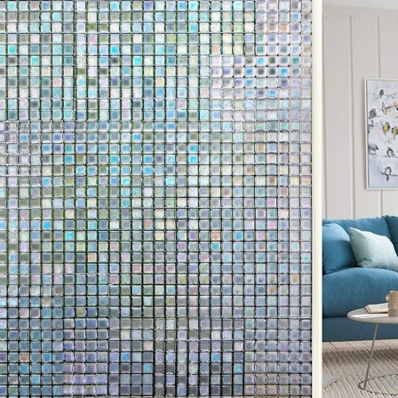 45 X 200CM Vindusfilm - Gjennomskinnelig Ikke-Klebende Elektrostatisk