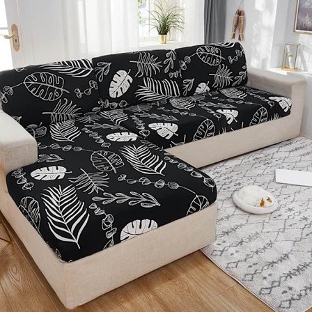 1 kpl Venytys-sohvanpäällinen Olohuoneen sohvan suojaksi Elastisen painettu peite Universaali kaikille vuodenaikoille heiye Plus(S)