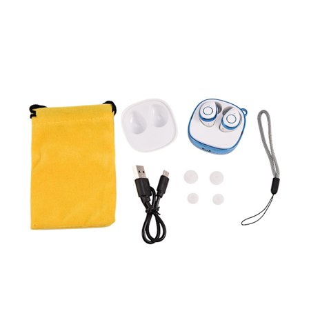 Dubbla trådlösa Bluetooth 4.2 TWS Stereo Hörlurar Vattentäta Bärbara Öronproppar för Iphone