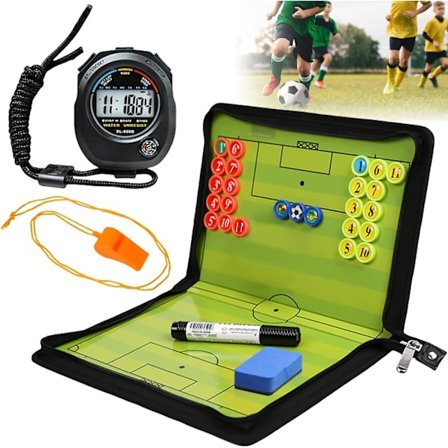 Fotballtrenerens Taktiske Tavle, Magnetisk Fotballtreningstavle, Bærbar Fotball Magnetisk Taktikk Strategi Tavle Fotballtrening Klippbrett