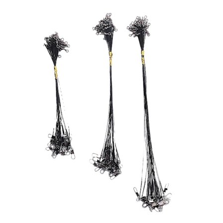 72 kpl kalastusvieheen johdinta, pyörivä teräslanka, pyörivät liittimet kehruuta varten