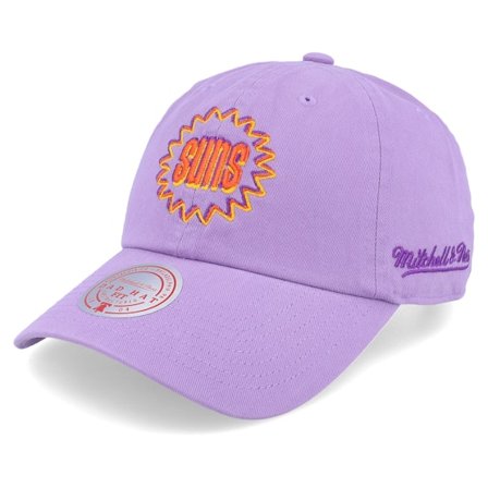 Mitchell & Ness - NBA Paars unconstructed Cap - Phoenix Suns Golden Hour Glaze Purple Dad Cap @ Hatstore