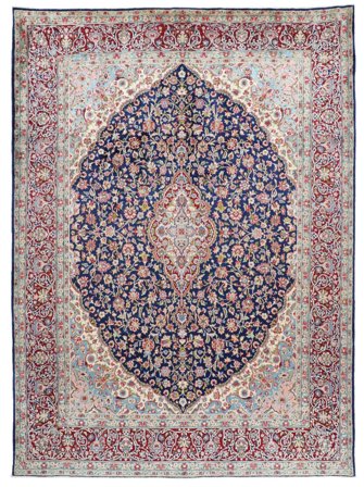 Kerman Rug 265X370 Dark Red/Red Large Wool, Persia