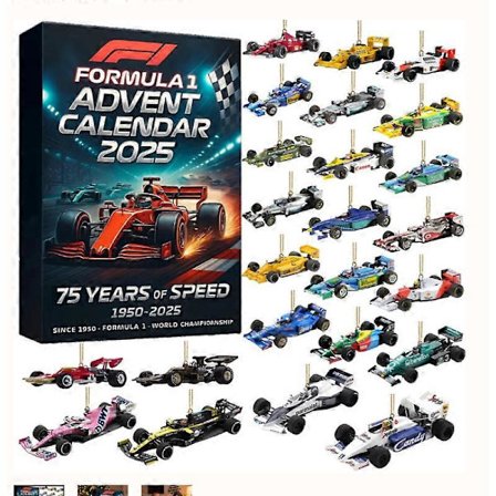 Formel 1 2025 Blind Box Julekalender – Perfekt til F1-fans' juleoverraskelser