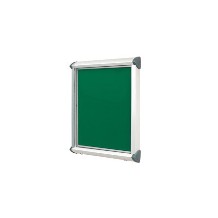 Outdoor notice board SHIELD, 750x537 mm, emerald green