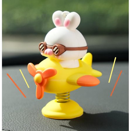 Auton kojelaudan koristeet Sisätilojen auton koriste 【Sopii sekä autoon että pyörään】 Söpöt autotarvikkeet naisille Hauskat auton kojelaudan 