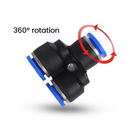 Rørfittings Plastik Pneumatisk Stikfitting Hurtig Til Luft Vand Forbindelse Pyconnect 8mm Y Form