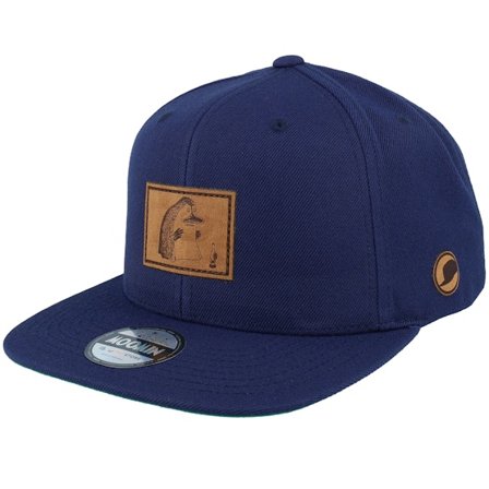 Moomin - Blå snapback Caps - "The Groke Engraved Patch Navy Snapback " @ Hatstore