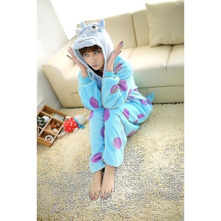 Halloween Unisex Onesie Kigurumi Karnevalskostyme Hettegensere Pyjamas Sleep Wear-9-1 - Perfet Sulley 0