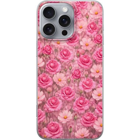 Kompatibel Mobilcover til Apple iPhone 16 Pro Max Petal Reverie Blush Rose