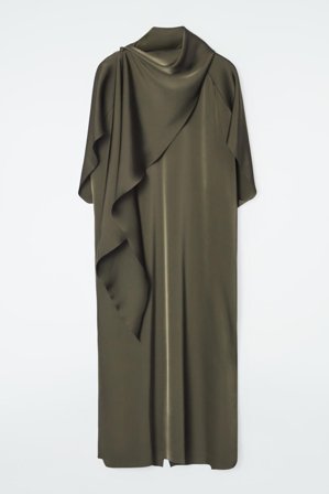COS Women's The Scarf Shift Dress in Green