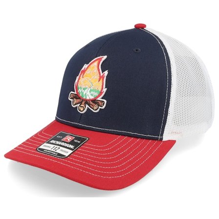Wild Spirit - Blue - trucker - Cap - Mountain Camp Fire 112 Tri Navy/White/Red Trucker - Hatstore