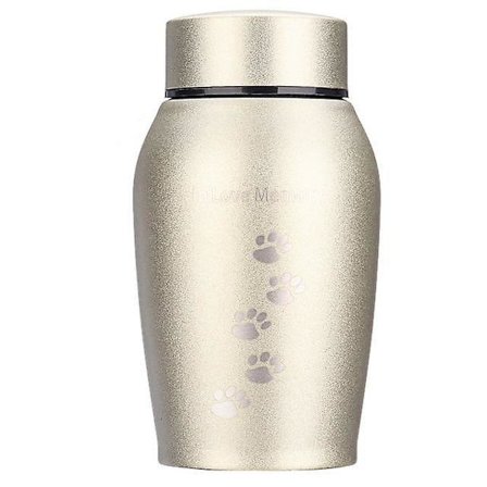 Rostfritt stål hund, katt, fågel, kremeringsurna för mus 250ML Footprint (2000001957
