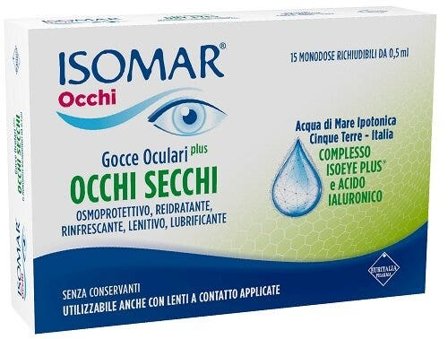 Isomar Occhi Secchi Plus Gocce Oculari Acido Ialuronico 0,20% 15