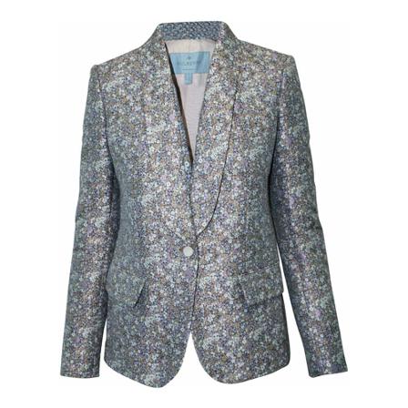 Mulberry Pre-owned, Embroidered Floral Blazer Grijs, Dames, Maat:M,Cotton