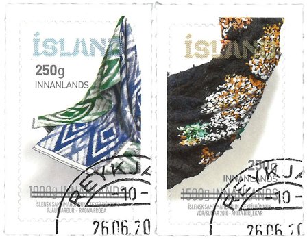 Island 2023 - Moderne design VIII - Overtryk - Stemplet sæt 2v