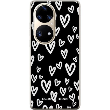 Yhteensopiva Puhelinkuori Huawei Huawei P50 Pro Cactus and Friends - Handdrawn Love Chaos