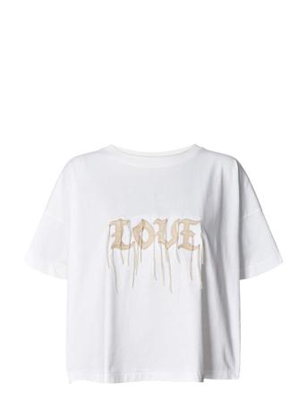 Margot T-shirts & Tops Short-sleeved Hvit Rabens Sal R*Betinget Tilbud