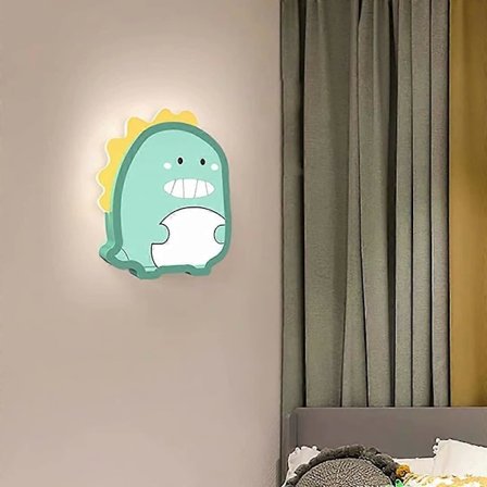 Söt tecknad barnrum vägglampa sovrum sänglampa LE &