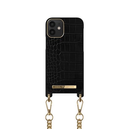 Necklace Case iPhone 12 Mini Jet Black Croco