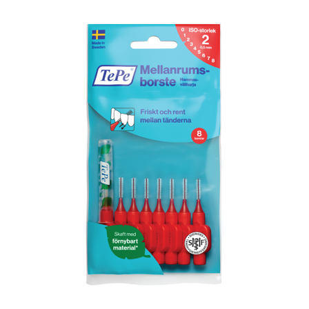 TePe Mellomromsbørste, 0,5 mm, 8 stk.