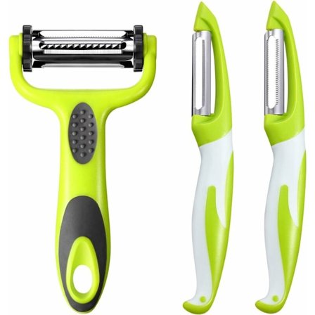 3 kpl Monitoiminen Vihannessuikalein 3-in-1 Kiertosuikalein 3-in-1 Hedelmäsuikalein Suora Suikalein Suikalein Ruostumattomasta Teräksestä Pysty 