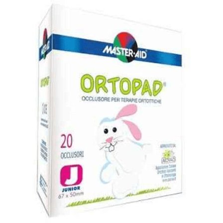 Cerotto Oculare Ortottica Ortopad Bianco Junior 20 Pezzi